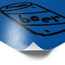Canette de bière de bande dessinée - toutes couleu photos sur toile
