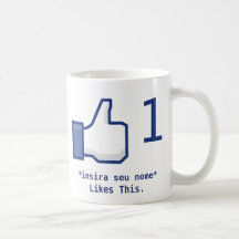 Canette « Likes This » Facebook (Personalizável) Tasse À Café