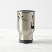 Canette thermique guitare tasse
