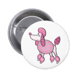 caniche badge avec épingle