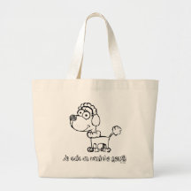 Caniche de jouet sacs en toile