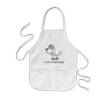 Caniche de jouet tablier