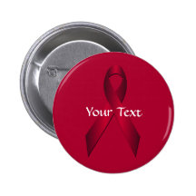 Canneberge, modèle de bouton de ruban de conscienc badges avec agrafe