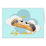 "cannoli saint !"  carte humoristique de parodie