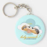 "cannoli saint !"  keychain humoristique de parodi porte-clef
