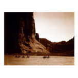 Canyon de Chelly Navajo par E.S. Curtis 1904 Cartes Postales