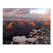 Canyon givré carte postale