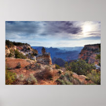 Canyon grand au panorama de coucher du soleil posters