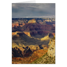 Canyon grand de la jante du sud au coucher du sole cartes