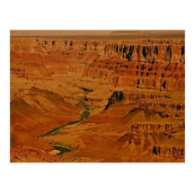 Canyon grand, le fleuve Colorado Carte Postale