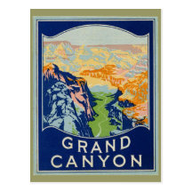 Canyon grand - voyage vintage cartes postales