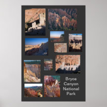 Canyon Ntl de Bryce. Affiche faite sur commande de