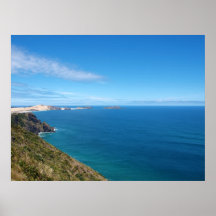 Cap Reinga - bel océan bleu Affiche