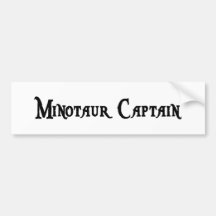Capitaine adhésif pour pare-chocs de Minotaur Autocollants Pour Voiture