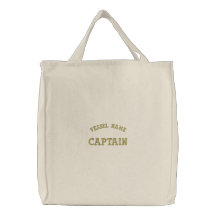 Capitaine Bag de nom de bateau de Pesonalised Sacs De Toile