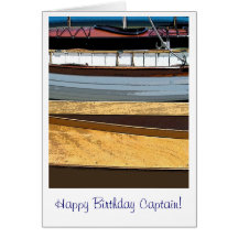 Capitaine de joyeux anniversaire ! carte