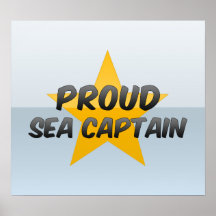 Capitaine de la marine marchande fier posters