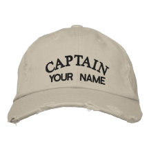 CAPITAINE FAIT SUR COMMANDE - chapeau brodé