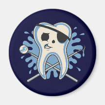 Capitaine Mole-Arrrr ! Aimant Pour Réfrigérateur