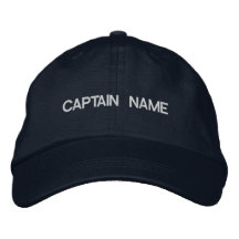 CAPITAINE NAME HAT CASQUETTES BRODÉES