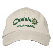 CAPITAINE roue personnalisable votre navire nommé Casquettes Brodées