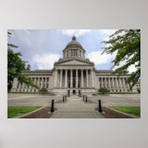 Capitale de l'État dans Olympia Washington Affiches