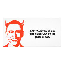 Capitaliste par choix cartes avec photo