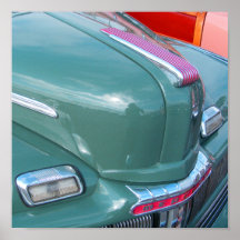 Capot de long vert posters