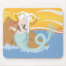 Capricorne - la Mer-chèvre Tapis De Souris