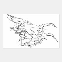 CAPRICORNE STICKER EN RECTANGLE