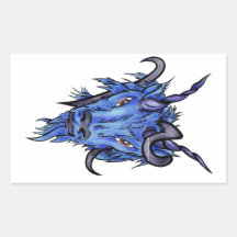 CAPRICORNE STICKER RECTANGULAIRE