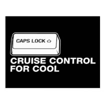 capslock - contrôle de croisière pour le cool cartes postales