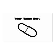 Capsule, votre nom ici modèle de carte de visite
