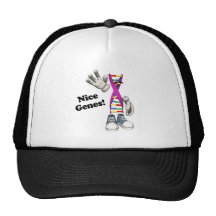 Caractère drôle de bande d'ADN de gènes gentils Casquette