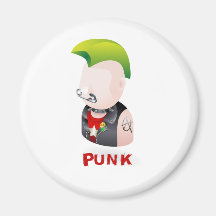caractère punk aimants pour réfrigérateur
