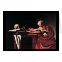 Caravaggio St Jerome Carte De Vœux