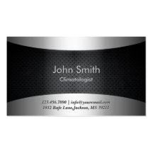 Carbon Black Climatologist Business Card