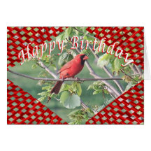 Cardinal et trellis BD 71 z Carte De Vœux