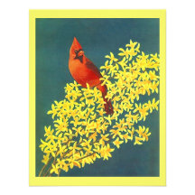 CARDINAL ROUGE à l'invitation de partie de FLEURS 