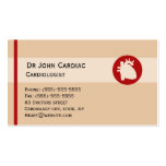 Cardiologie ou carte de visite de chirurgien cardi