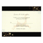 Caribou d'hiver, flocons de neige épousant RSVP (4 Invitations