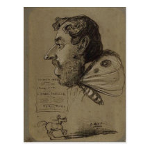 Caricature de Claude Monet de Jules Didier C. Te 1 Cartes Postales