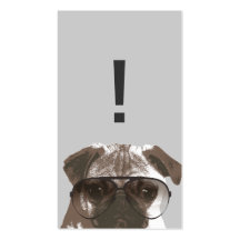 Carlin créatif dans le carte de visite de lunettes