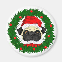 Carlin de Père Noël Magnets Pour Réfrigérateur