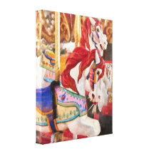 Carnaval - chevaux de carrousel toile tendue