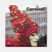 Carnaval ! magnets pour réfrigérateur