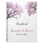 Carnet d'arbres de rose en pastel - Guestbook carnets