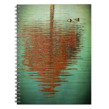 Carnet de notes à spirale de réflexion de Cypress