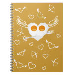 Carnet drôle de coutume de coeur de jour d'amour