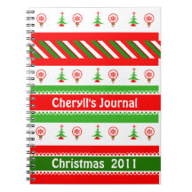 Carnet/journal faits sur commande de Noël